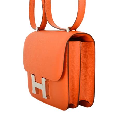 hermes constance shoulder bag orange gold|Hermes constance shoulder strap.